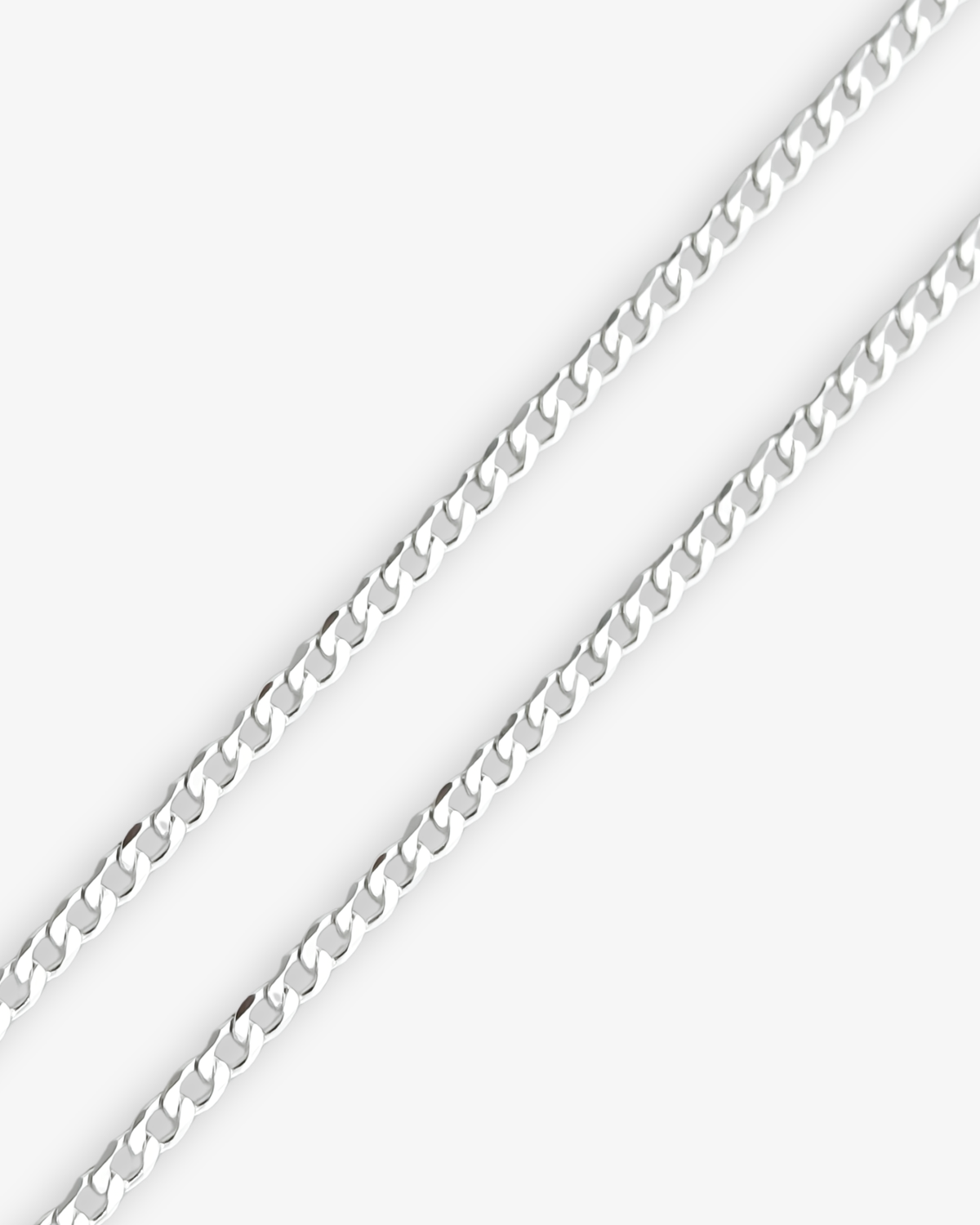 Cheap Sterling Silver Jewellery - Solid 925 Sterling Silver 3mm Curb Chain - Italian Made