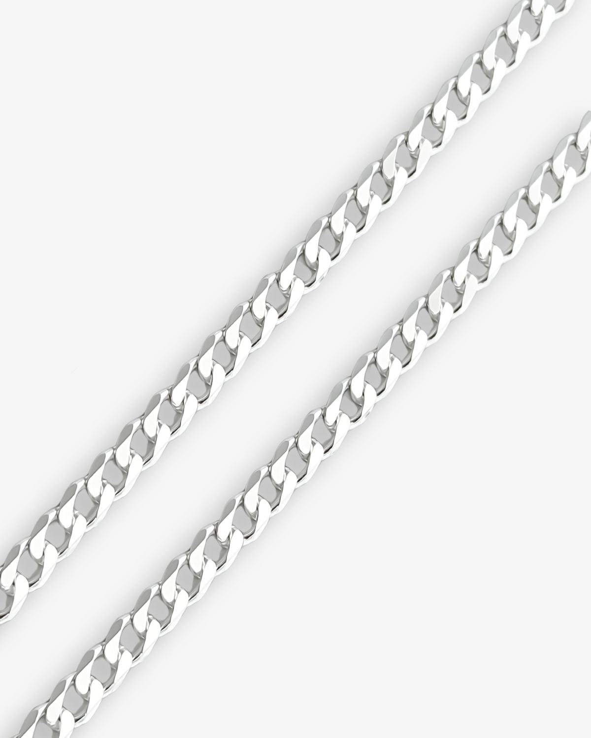 Cheap Sterling Silver Jewellery - Solid 925 Sterling Silver 4mm Curb Chain - Italian Made