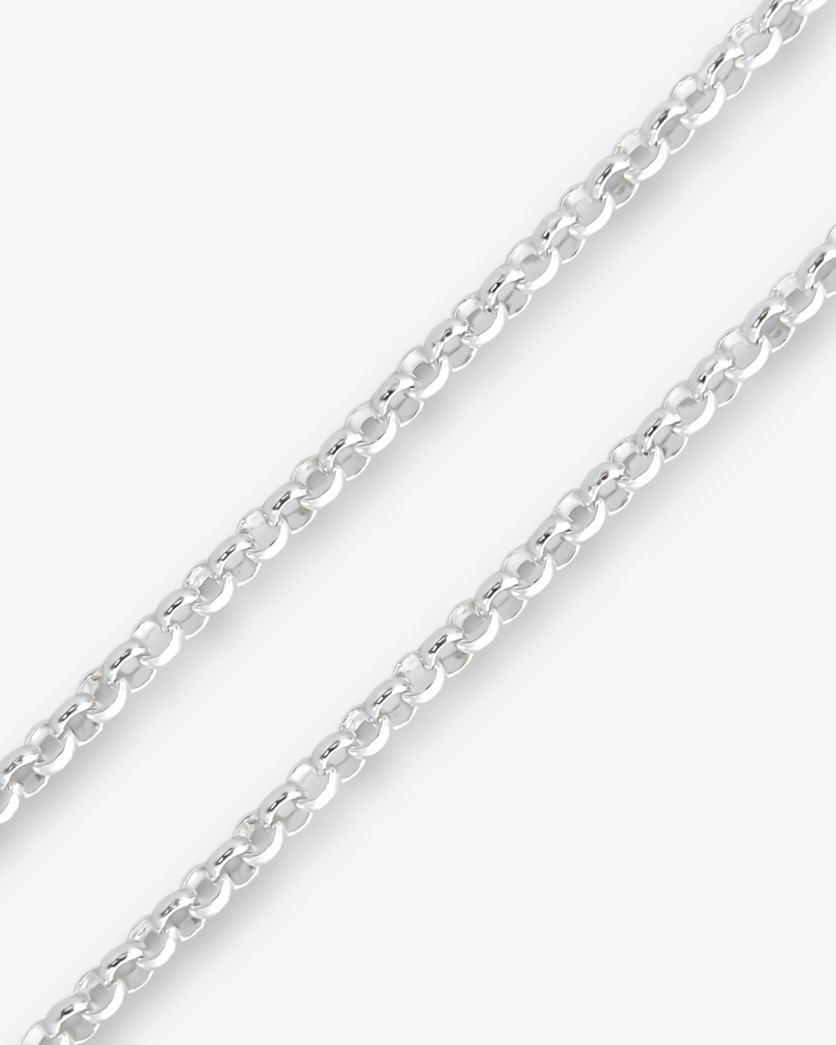 Cheap Sterling Silver Jewellery - Solid 925 Sterling Silver 4mm Belcher Chain - Italian Made