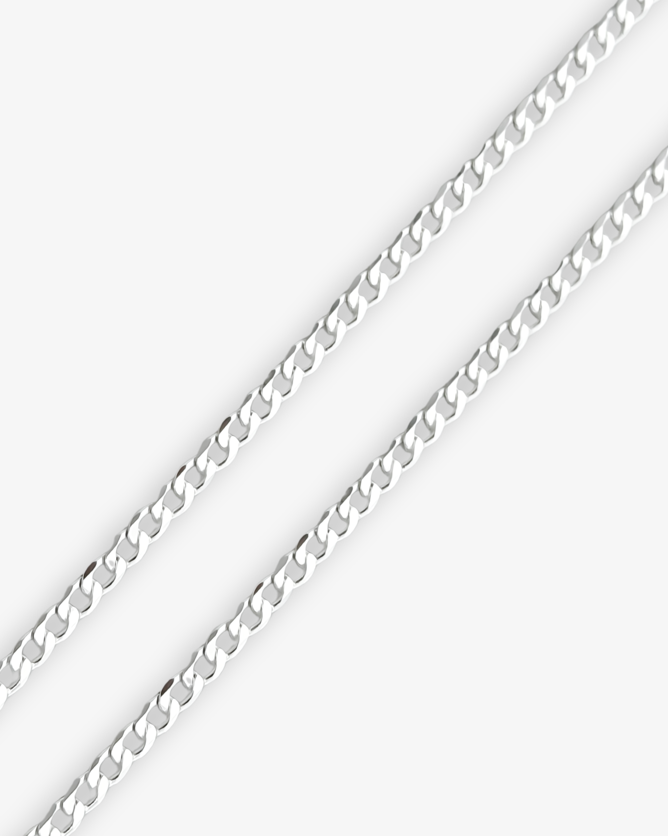 Cheap Sterling Silver Jewellery - Solid 925 Sterling Silver 3mm Curb Chain - Italian Made