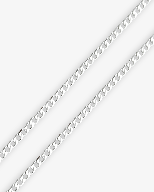 Cheap Sterling Silver Jewellery - Solid 925 Sterling Silver 3mm Curb Chain - Italian Made