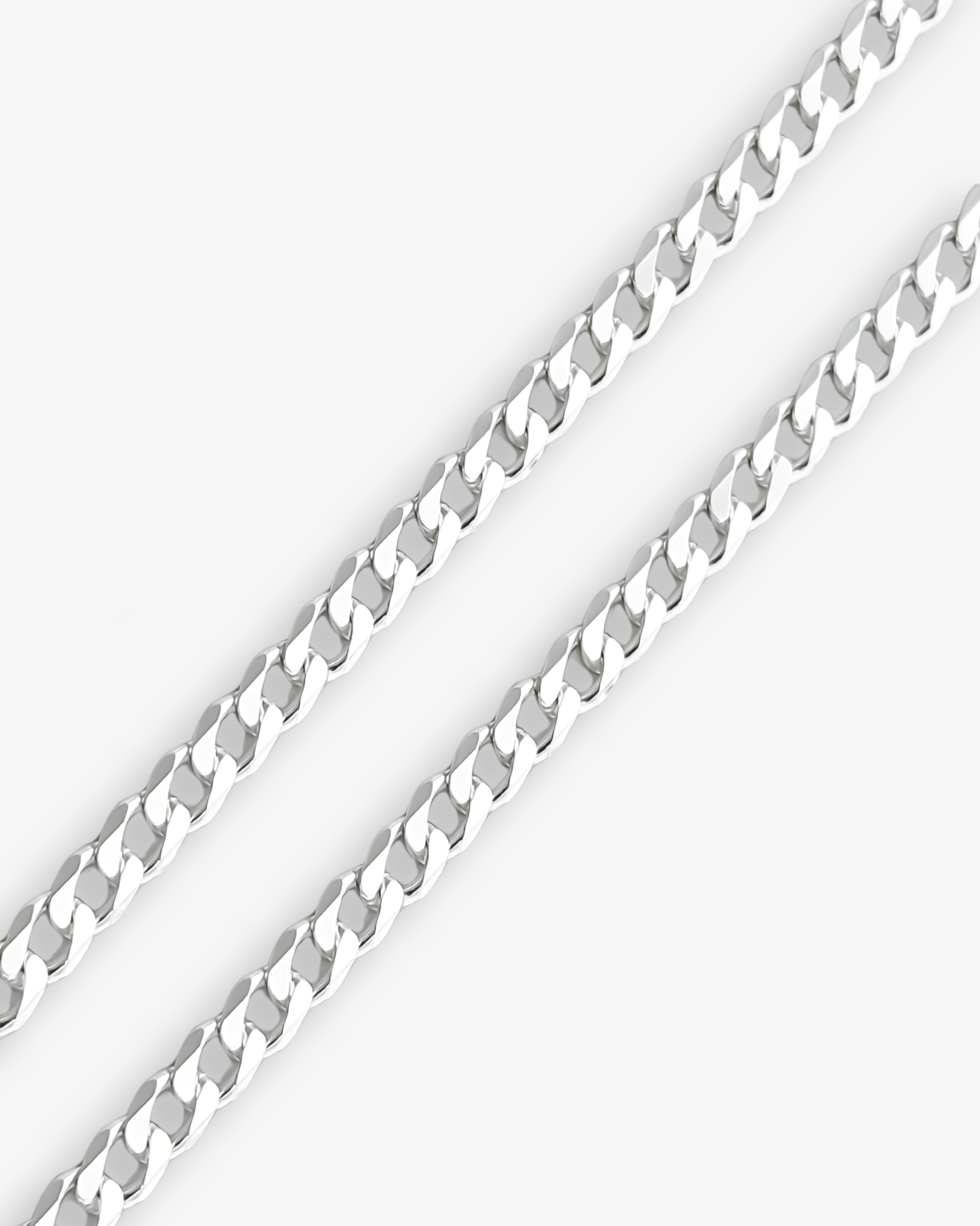 Cheap Sterling Silver Jewellery - Solid 925 Sterling Silver 4mm Curb Chain - Italian Made