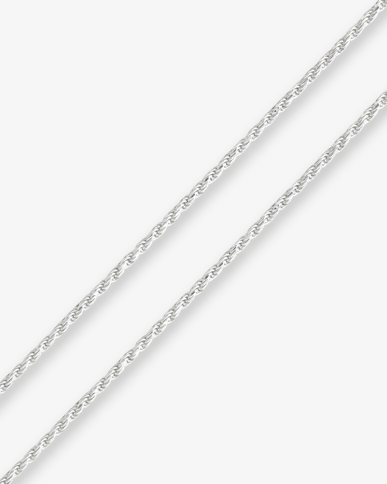 Cheap Sterling Silver Jewellery - Solid 925 Sterling Silver 2mm Rope Chain - Italian Made