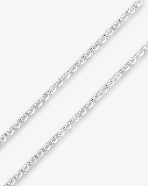 Cheap Sterling Silver Jewellery - Solid 925 Sterling Silver 2.5mm Belcher Chain - Italian Made