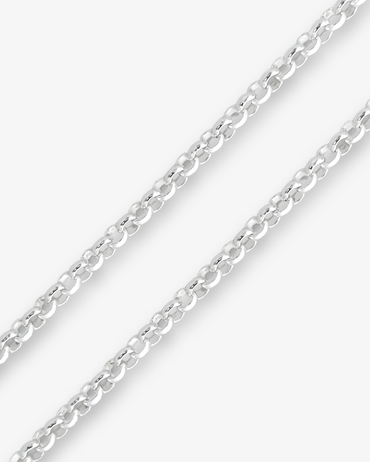 Cheap Sterling Silver Jewellery - Solid 925 Sterling Silver 4mm Belcher Chain - Italian Made
