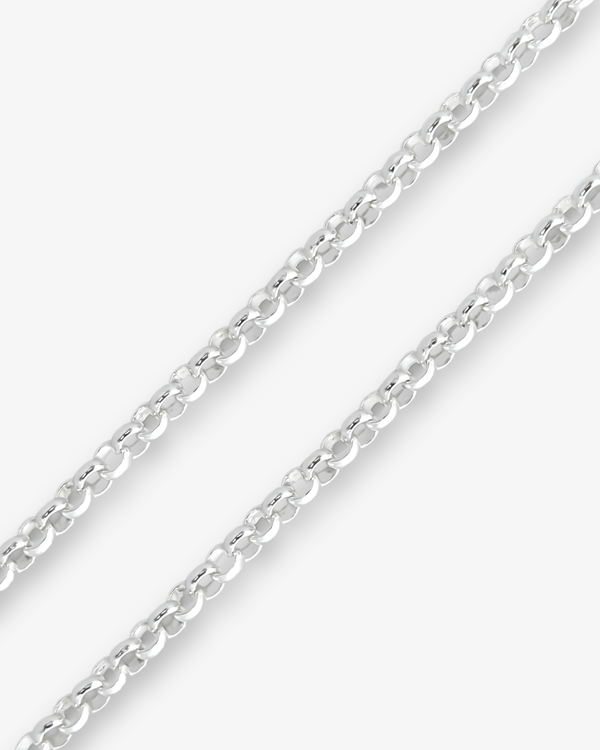 Cheap Sterling Silver Jewellery - Solid 925 Sterling Silver 4mm Belcher Chain - Italian Made