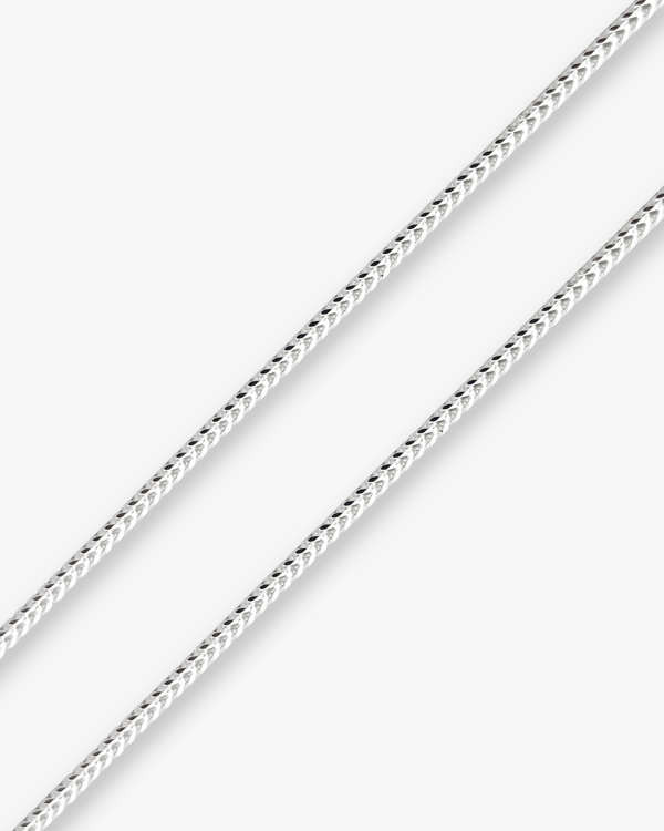 Cheap Sterling Silver Jewellery - Solid 925 Sterling Silver 2mm Franco Chain - Italian Made