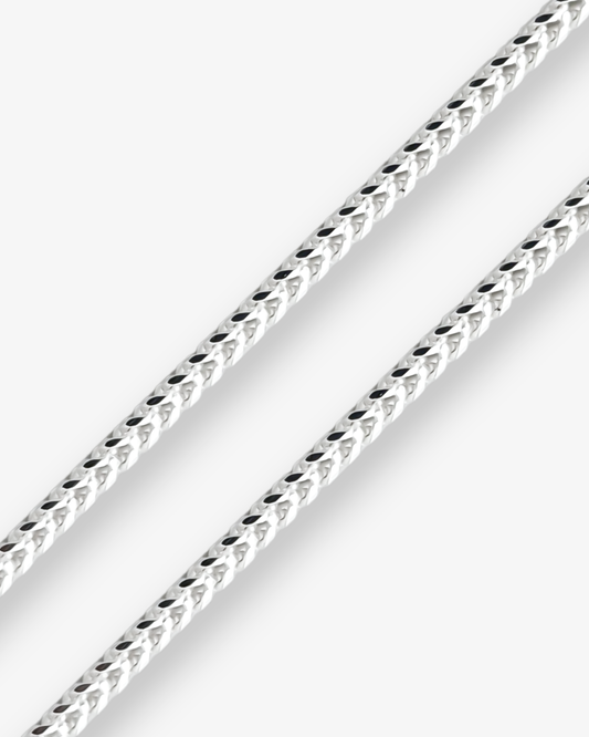 Cheap Sterling Silver Jewellery - Solid 925 Sterling Silver 3.5mm Franco Chain - Italian Made