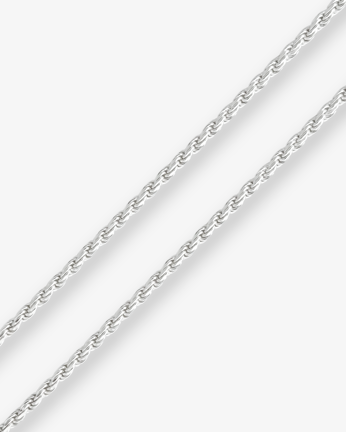 Cheap Sterling Silver Jewellery - Solid 925 Sterling Silver 3mm Rope Chain - Italian Made