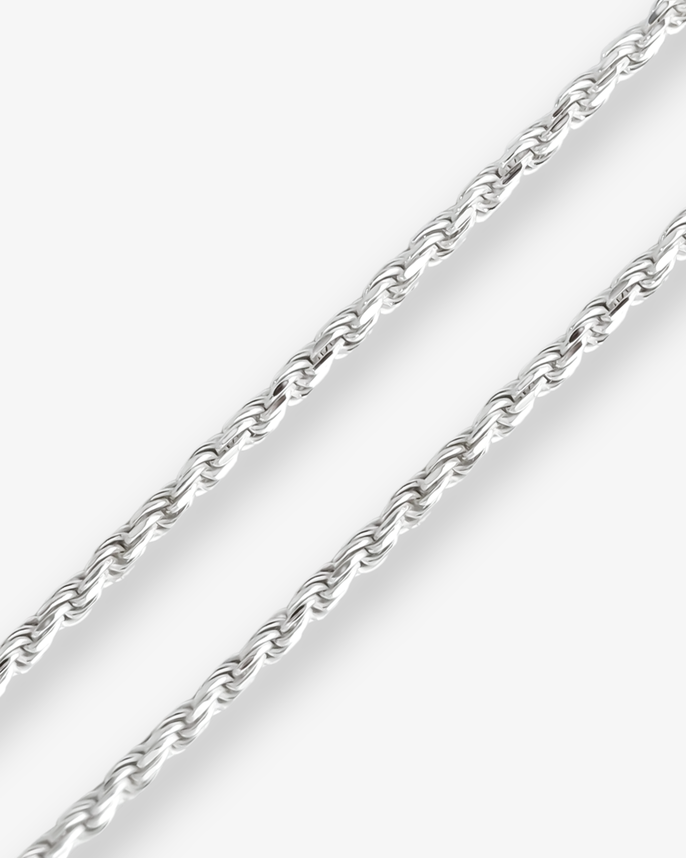 Cheap Sterling Silver Jewellery - Solid 925 Sterling Silver 4mm Rope Chain - Italian Made
