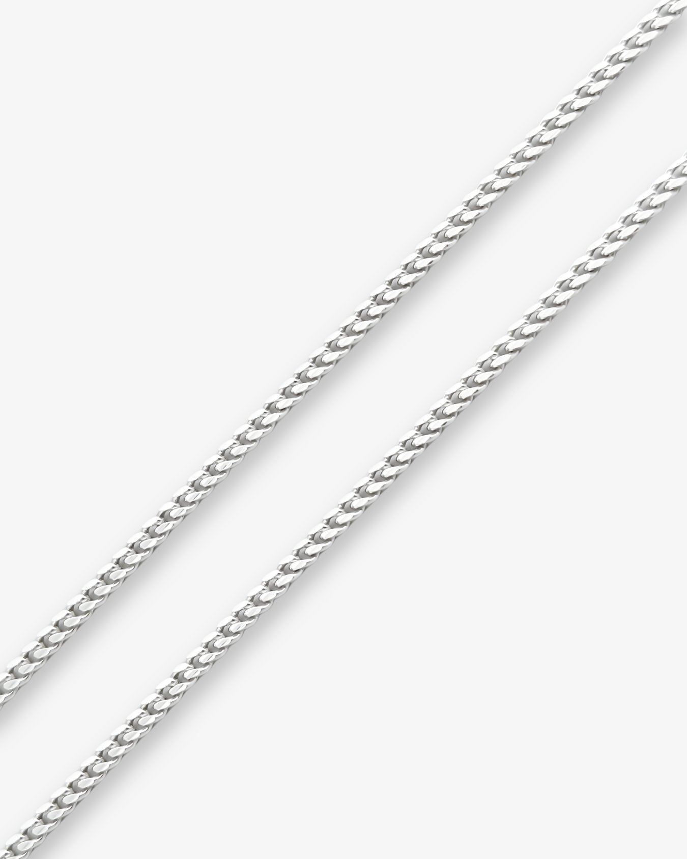 Cheap Sterling Silver Jewellery - Solid 925 Sterling Silver 3mm Cuban Chain - Italian Made