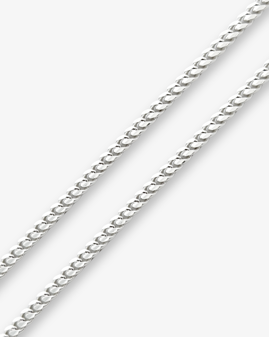 Cheap Sterling Silver Jewellery - Solid 925 Sterling Silver 5mm Cuban Chain - Italian Made
